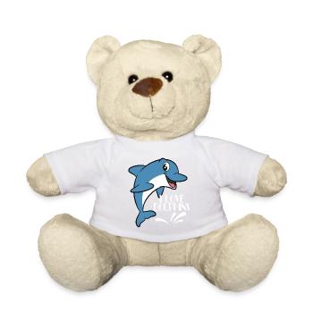 Liebe Delphine, ich liebe Delphine TShirt Delphin - Teddy - Weiß - Vorne