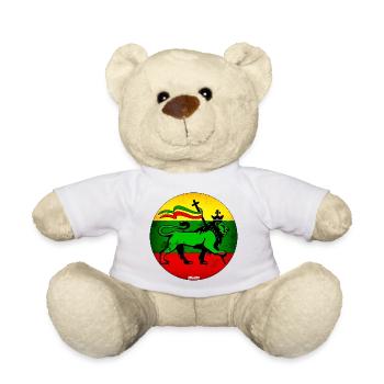Lion Judah Reggae Flag - Nounours - blanc - Devant