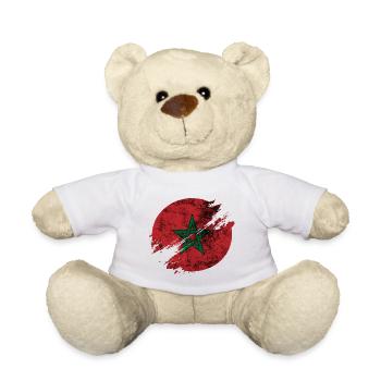 Morocco Circle Blurry Vintage / Gift - Teddy Bear - white - Front
