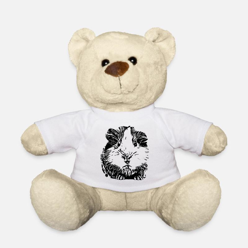 Cochons d'Inde - Nounours - blanc