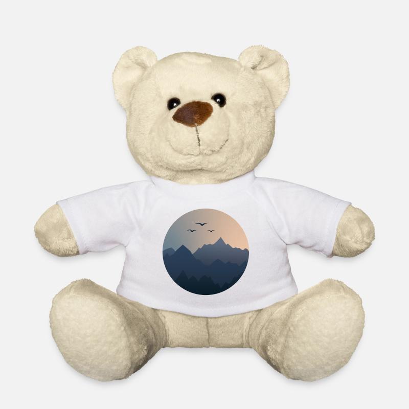 Coucher de soleil en montagne - Nounours - blanc