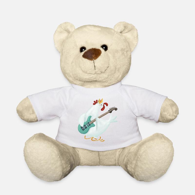Huhn Rock - Teddy - Weiß