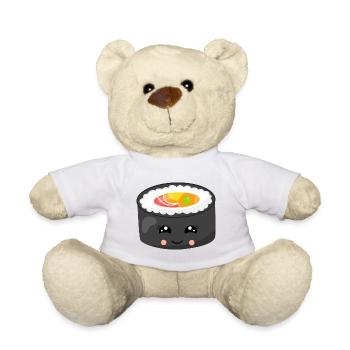 KAWAII SUSHI - Nounours - blanc - Devant