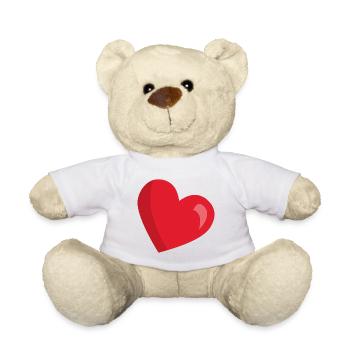 Herz - Teddy - Weiß - Vorne
