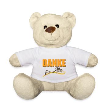 DANKE für Alles - Teddy - Weiß - Vorne