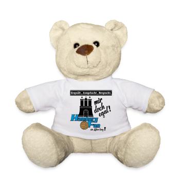 Hamburg , Tradition , Fußball , Fan Leben (25) - Teddy - Weiß - Vorne