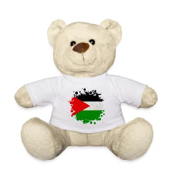 Palestine Blobs / Flag Gift Islamabad - Teddy Bear - white - Front