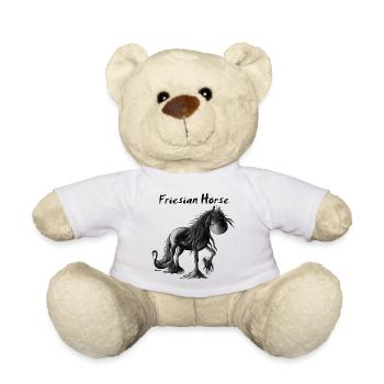 Fröhlicher Friese - Pferd - Teddy - Weiß - Vorne