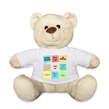 Post its - motivation and good mood - Teddy Bear - white - Front