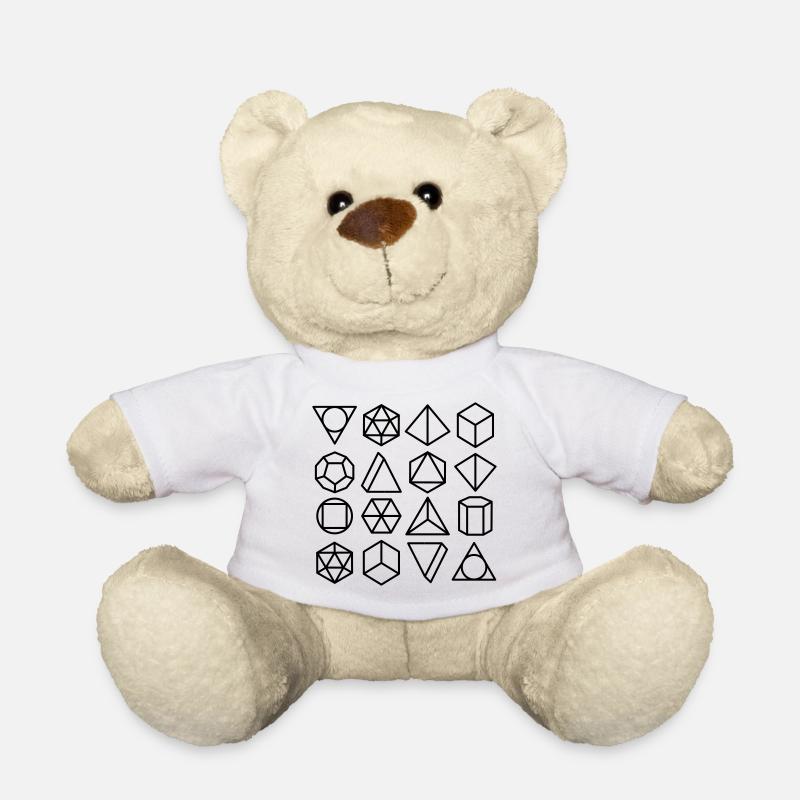 mathematical geometry - Teddy Bear - white