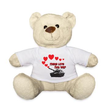 make love not war - Teddy - Weiß - Vorne