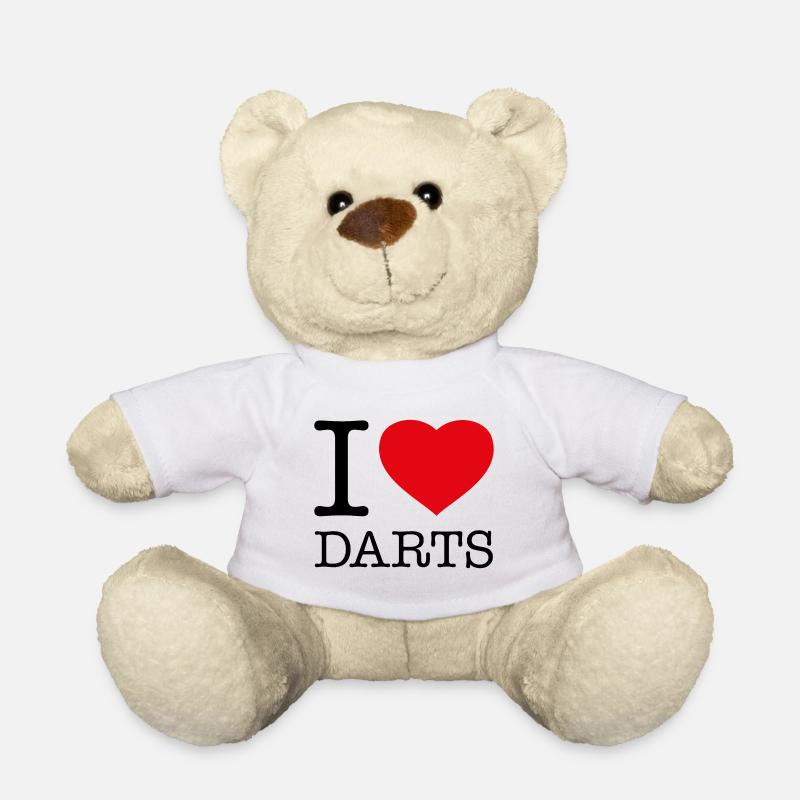 I LOVE DARTS - Teddy - Weiß