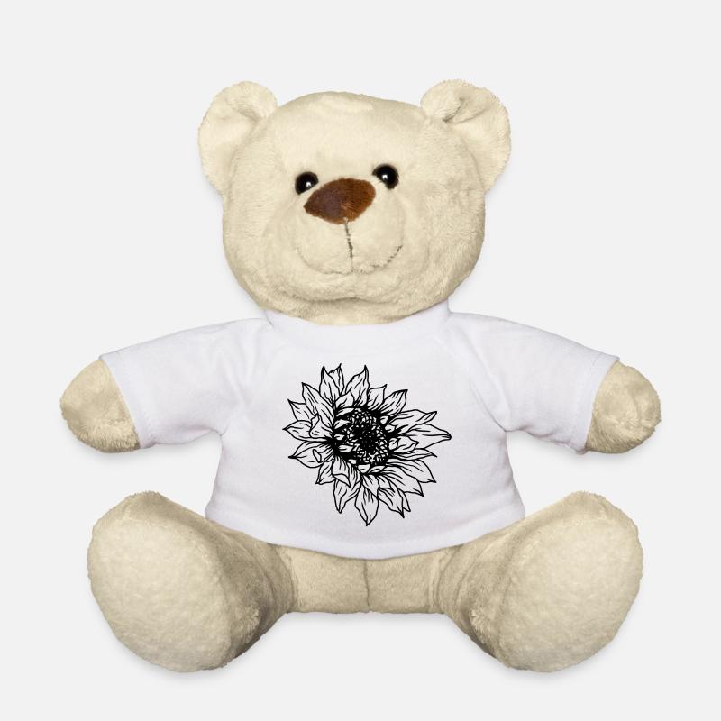 Sonnenblume - Teddy - Weiß