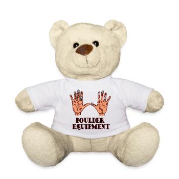Boulder Bouldern Klettern Bergsteigen Klettersport - Teddy - Weiß - Vorne