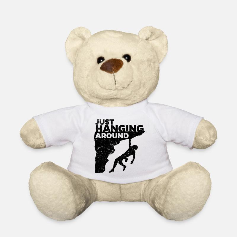 Boulder Spruch Lustig Klettern Bergsteigen Sport - Teddy - Weiß