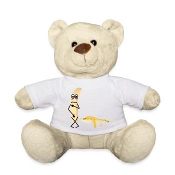 Humorous banana character - Teddy Bear - white - Front