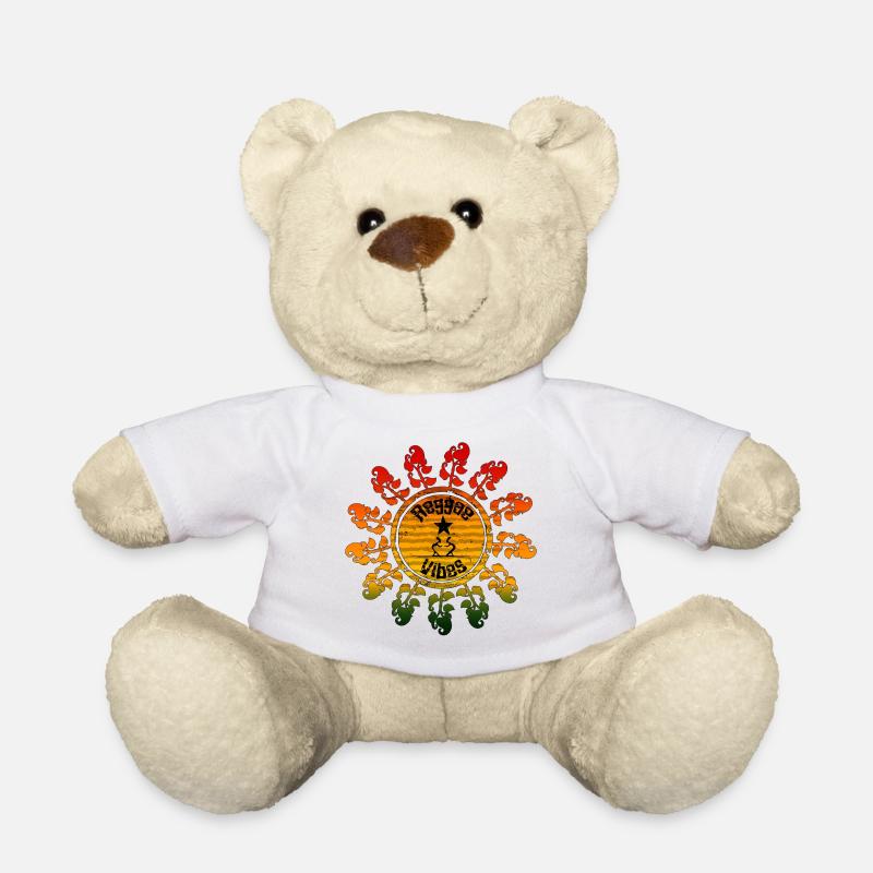 Symbole de paix hippie dans la conception de la roue solaire - Nounours - blanc