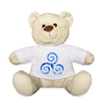 symbole celtique 1 e 80 - Nounours - blanc - Devant