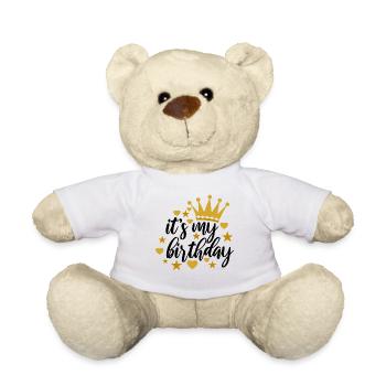Happy birthday saying sayings - Teddy Bear - white - Front