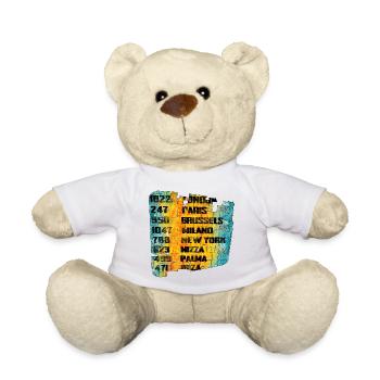 Style urbain Zone urbaine Art Design - Nounours - blanc - Devant