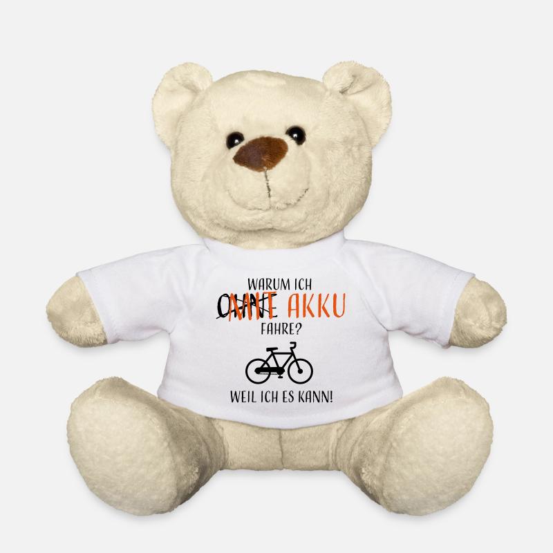 Warum ich mit Akku fahre? - Teddy - Weiß