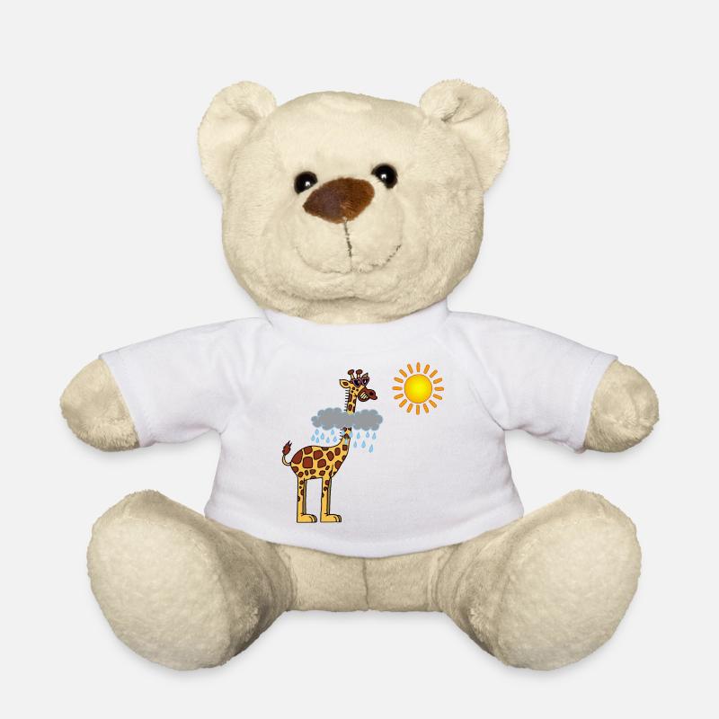 Girafe et soleil - Nounours - blanc