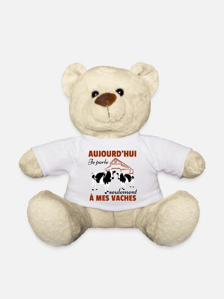 Vache Shirt • Mes vaches • Vache Cadeau - Nounours - blanc