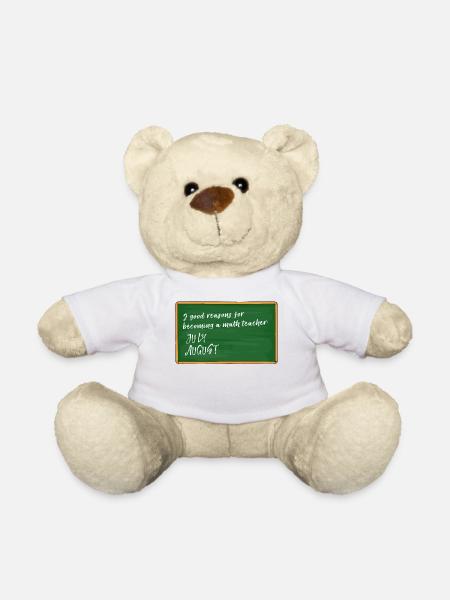 Urlaub Lehrer Schullehrer Professor Lustig Sprüche - Teddy - Weiß