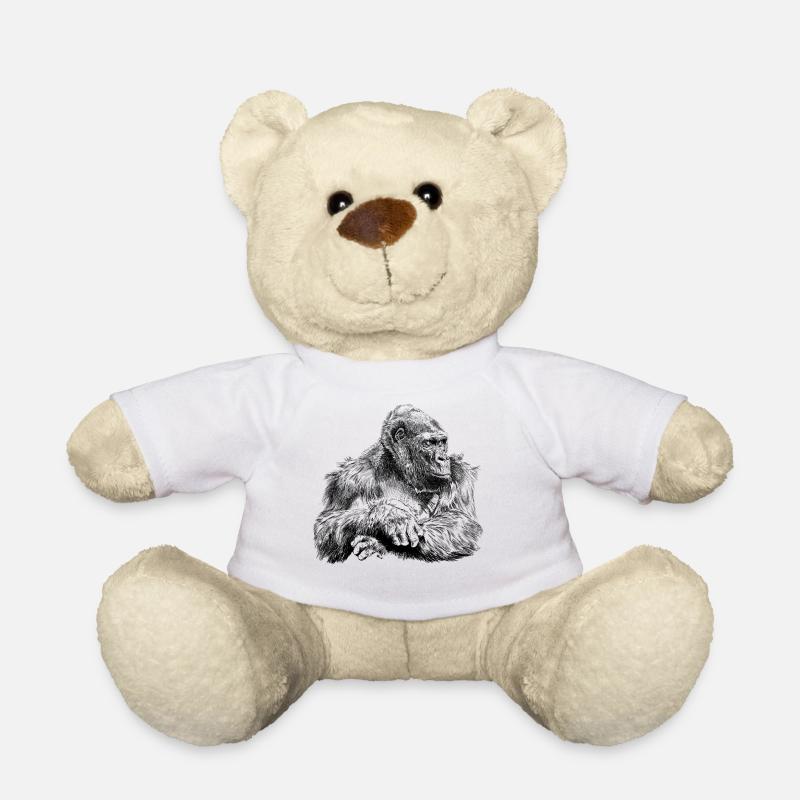 gorilla - Nounours - blanc