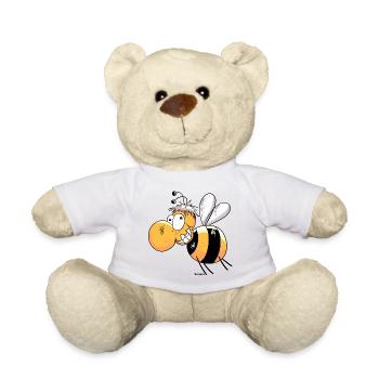 Fröhliche Biene - Teddy - Weiß - Vorne