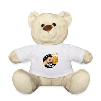 Bier – Shirt Saufkumpanen Flatratesaufen Geschenk - Teddy - Weiß - Vorne