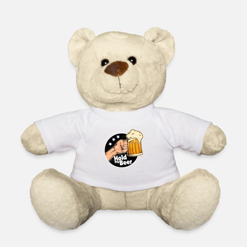 Bier – Shirt Saufkumpanen Flatratesaufen Geschenk - Teddy - Weiß