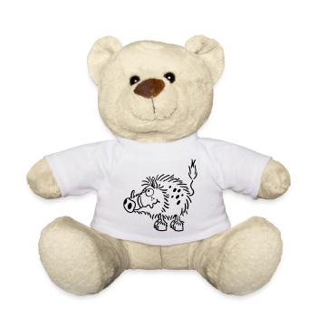 Süßes Wildschwein - Teddy - Weiß - Vorne