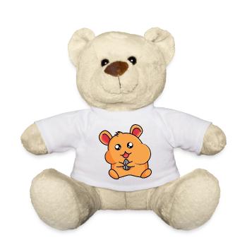 Hamster sur hamster - design - Nounours - blanc - Devant