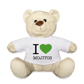 J'AIME LES MOJITOS - Nounours - blanc - Devant