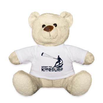 Kitesurfing - design - Teddy Bear - white - Front
