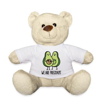 We are pregnant - Avocado - Teddy - Weiß - Vorne