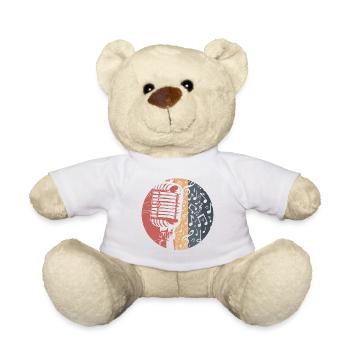 Microphone - Teddy Bear - white - Front
