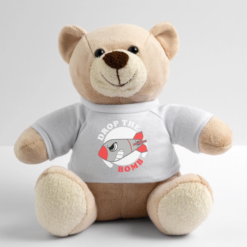 A Bombing Tee For Bombers Saying "Drop The Bomb" Teddy Bear