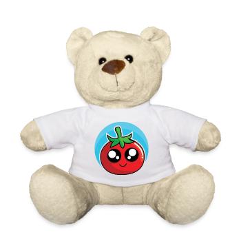 Funny tomato design - Teddy Bear - white - Front