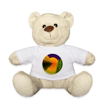 coucher du soleil - Nounours - blanc - Devant
