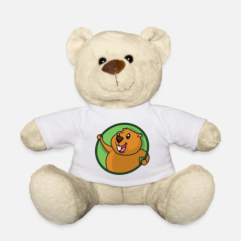 Drôle de castor - Nounours - blanc