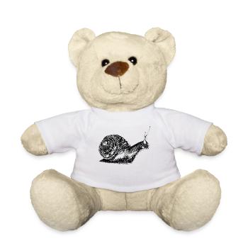 slug - Teddy Bear - white - Front