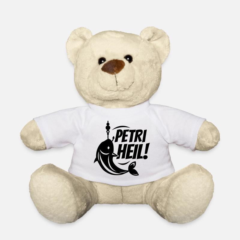 petri heil angeln - Teddy - Weiß