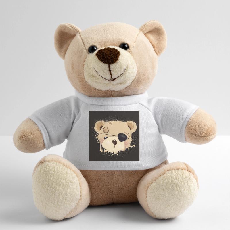 graffiti en peluche pirate avec cache-oeil Nounours