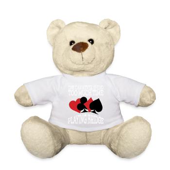 A Nice Spend Tee For A Wealthy You Saying "One - Teddy Bear - white - Front