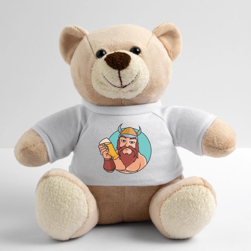 Wikinger mit Bierglas Teddy