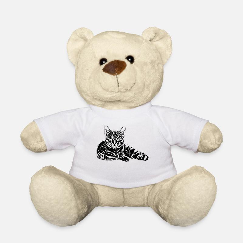 Katze - Teddy - Weiß