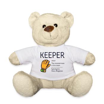 Tormann Torwart Definition Synonym Lustig Humor - Teddy - Weiß - Vorne
