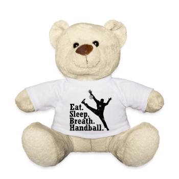 HANDBALL WM TORWART EEAT, SLEEP, BREATH - Teddy - Weiß - Vorne